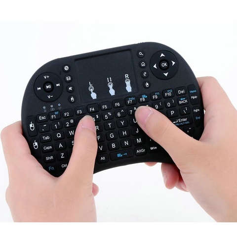 Mini teclado del ratón del aire INGLÉS ÁRABE ruso hebreo versión español tailandés disponible para PC portátil IPad Raspberry Pi ► Foto 1/1