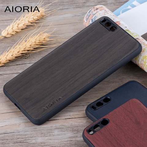 Funda de diseño de madera para Xiaomi Mi Note 3 silicona suave TPU y PC y funda de piel de cuero PU de madera funda para Xiaomi Mi Note 3 ► Foto 1/6