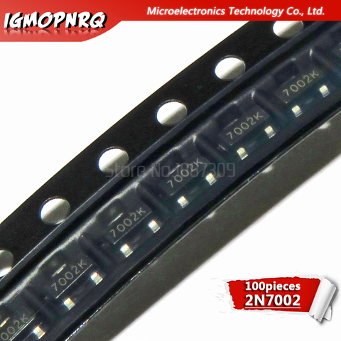 Transistores bipolares MMBT7002LT1G, MMBT7002, 2N7002, 100 SOT23-3, nuevo y original, 7002 Uds. ► Foto 1/1