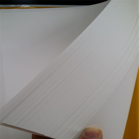 75gsm 75% algodón 25% Lino papel de carta tamaño 216*297mm de color blanco fibra ultravioleta de almidón-libre impermeable 100 hojas CYT014 ► Foto 1/4