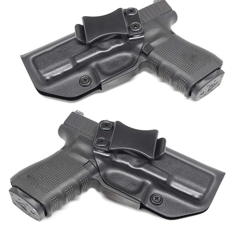 En el interior de la cintura de IWB Kydex Funda personalizada para Glock 17 19 22 23 25 26 27 31 32 33 43 oculta pistola de 9 mm pistola caso beltclip ► Foto 1/6