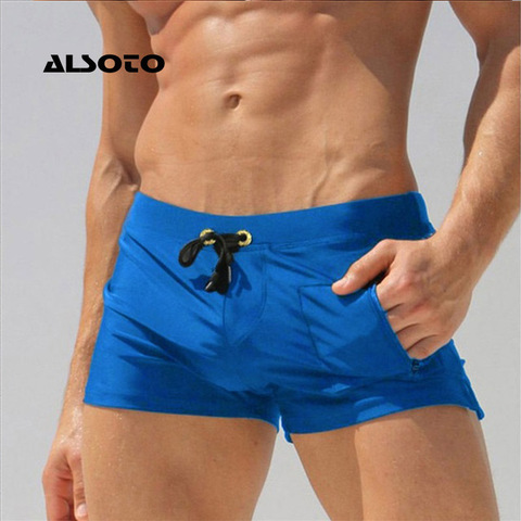 Bañadores bóxer sexys para hombre, ropa De baño, pantalones cortos De playa, Mayo ► Foto 1/6