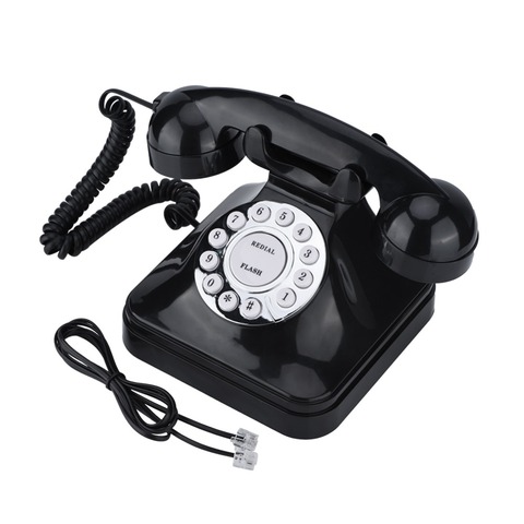 2022 WX-3011 teléfono Vintage negro Multi función de teléfono de casa Retro Alambre de teléfono fijo ► Foto 1/6