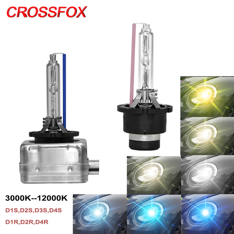 CROSSFOX D1S D2S D3S D4S Xenón HID luz D1R D2R D4R linterna del coche de D1 D2 D3 D4 lámpara HID bombillas 3000K 4300K 6000K 8000K 10000K 12V ► Foto 1/6
