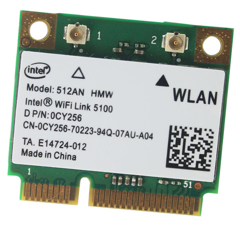 Original INTEL WiFi Link 5100 512AN_HMW A/G/N WiFi de doble banda WiFi Media Mini PCIe Tarjeta de 300M ► Foto 1/2
