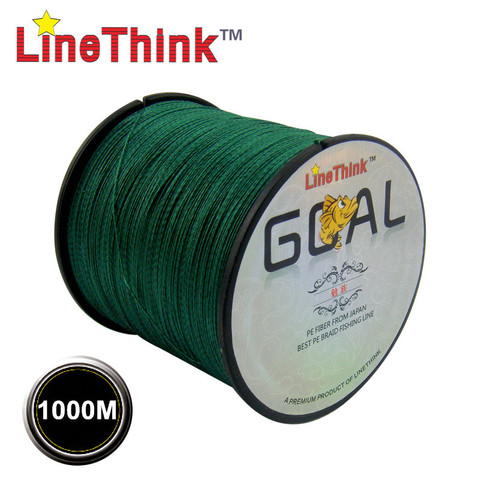 1000M GOAL LineThink marca de la mejor calidad multifilamento 100% PE trenzado línea de pesca trenza envío gratis ► Foto 1/6