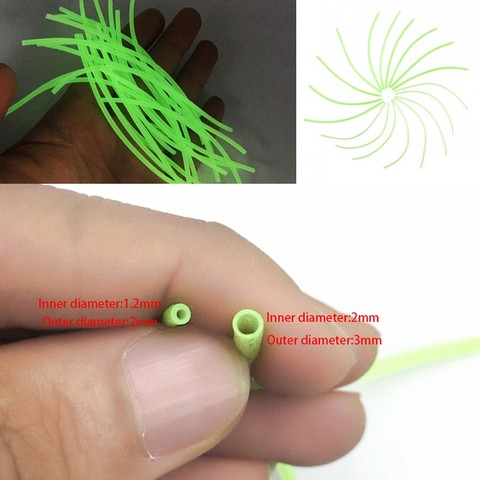 Novedad de 2022, conjunto de 20 unidades de 2mm/3mm * 12cm, tubo de atado de moscas, tubo ribete de PVC, tubblings lumo, Material de pesca, tubo luminoso para aparejos de pesca de mar ► Foto 1/6