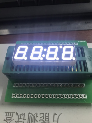 Reloj LED de 7 segmentos de 4 bits de 0,39 pulgadas, tubo Digital, pantalla de segmento de ánodo común, tablero electrónico blanco DIY de 7 pines ► Foto 1/1