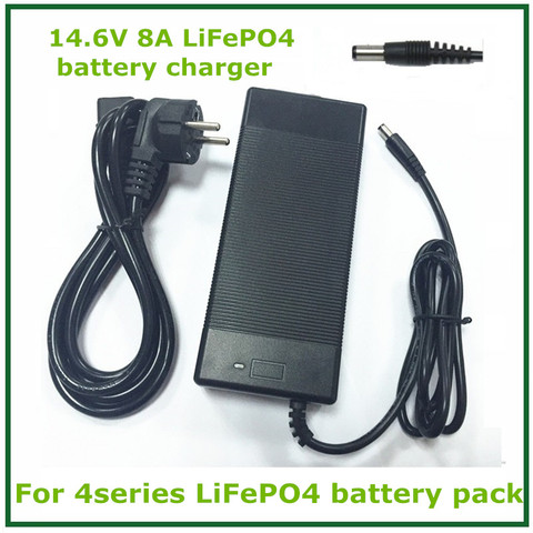 4S Lifepo4 cargador de batería 14,4 o 14.6V8A Lifepo4 cargador de batería con 8A corriente de carga constante ► Foto 1/5