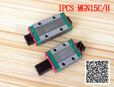 MGN15C o MGN15H bloque de rodamiento lineal que combina con MGN15 guía lineal para cnc xyz diy 1 piezas ► Foto 1/1