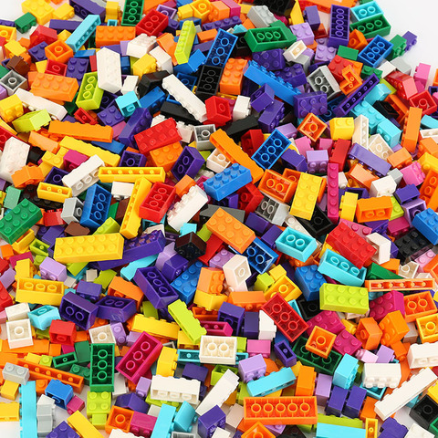 250-1000 piezas bloques de construcción ciudad DIY ladrillos creativos a granel modelo figuras juguetes educativos para niños compatibles con todas las marcas ► Foto 1/6