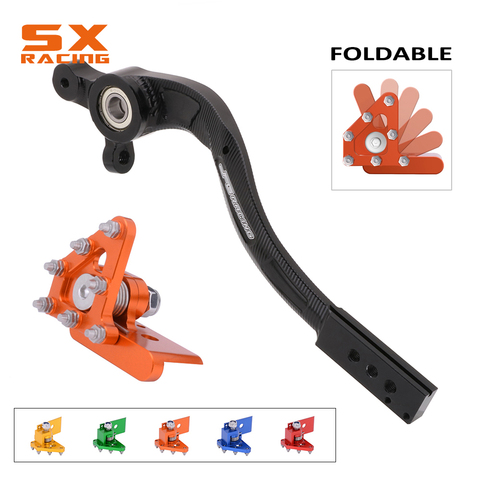 Motocicleta CNC palanca de freno de Pedal trasero Pedal para KTM SX SXF XC XCF XCW EXCF 125, 150, 250, 300, 350, 450, 500 Husqvarna TE FE TC FS FC ► Foto 1/6