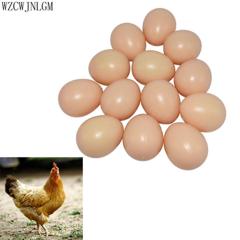 Huevos de simulación para incubar aves de corral, garbanzos, huevos falsos de imitación, 100 Uds. ► Foto 1/6