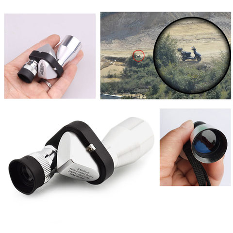 Mini telescopio Monocular de bolsillo, focalizador óptico de esquina, 8x20HD, al aire libre para senderismo, escalada, supervivencia ► Foto 1/6