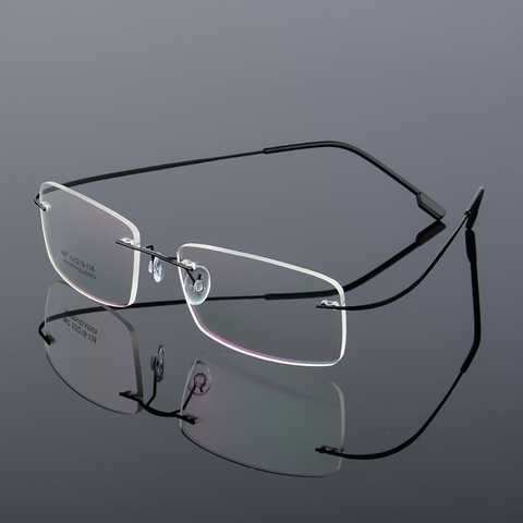 Flexible Ultra liviano de memoria de titanio gafas de lectura sin montura dioptrías Oculos gafas + 1,00 + 1,50 + 2,00 + 2,50 + 3,00 + 3,50 + 4,0 A1 ► Foto 1/6