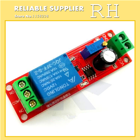 1 unids/lote mejor precio DC 12 V delay Timer switch módulo ajustable 0 a 10 segunda NE555 eléctrico nuevo temporizador relé de estado sólido rela ► Foto 1/1