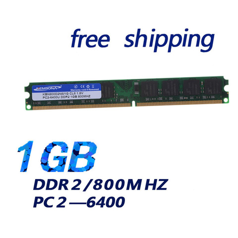 KEMBONA-memoria Ram para ordenador de escritorio, DDR2, 1G, 800Mhz, 6400, DIMM, para todas las placas base, venta al por mayor, nueva marca con oferta ► Foto 1/3