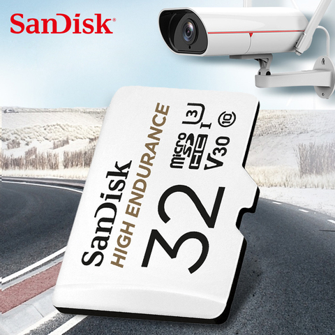 Tarjeta de memoria SanDisk, monitorización de vídeo de alta resistencia, tarjeta MicroSD de 32GB 64GB SDHC/SDXC Class10, tarjeta TF de 40 MB/s para monitoreo de Video ► Foto 1/6