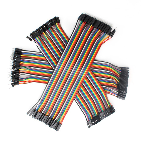 Cable Dupont,Jumper Wire Dupont,30CM macho a macho + hembra a hembra Jumper Cable de cobre Dupont Cable DIY KIT ► Foto 1/6