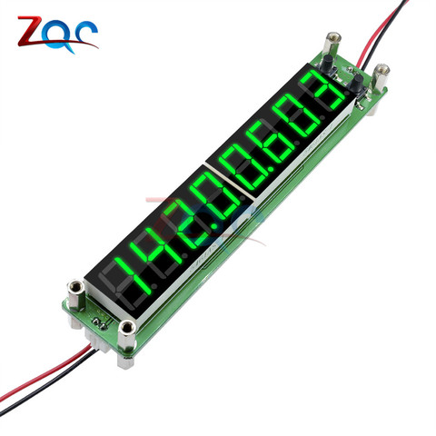 Contador de frecuencia de señal RF, medidor de 0,1 a 60MHz, 20MHz a 2400MHZ, 2,4 GHz, 0,56 pulgadas, 8 LED Digital, Verde ► Foto 1/6