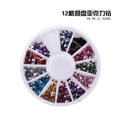 DIY uñas Diamante de imitación 3D acrílico cristal joyas de purpurina decoración de uñas herramientas de maquillaje ► Foto 1/1