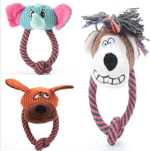 Mordedores de juguete para perros pequeños medianos, resistente a mordeduras, juguetes de elefante chillón para perros, juguete cachorro perro interactivo, suministros para mascotas ► Foto 1/6