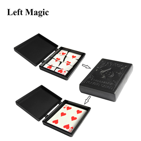 Caja de recuperación para trucos de magia, caja de plástico negra para tarjeta de papel roto, accesorios de trucos de magia para niños ► Foto 1/6