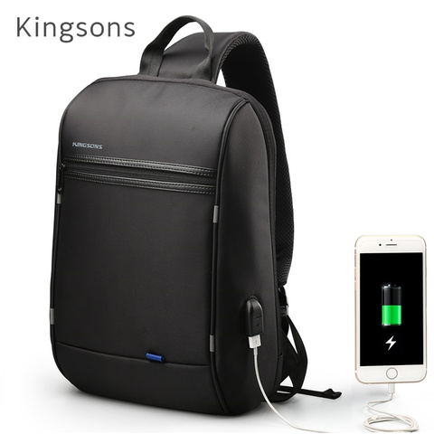 Kingsons-Bolso cruzado para ordenador portátil, bolsa de pecho para trabajo de oficina, de 13 