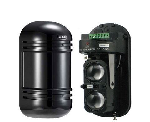 Sensor perimetral infrarrojo para sistema de alarma, protección, barrera de haces y detector de haz ► Foto 1/2
