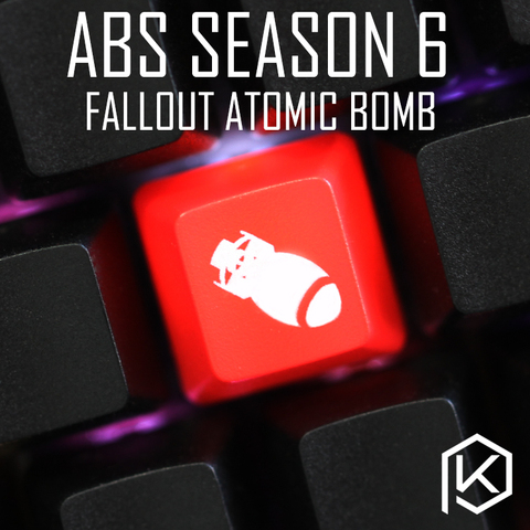 Novedad de teclas que dejan pasar la luz ABS grabado, brillo fallout4 atomic bomb r4 esc f función Teclado mecánico personalizado ► Foto 1/2