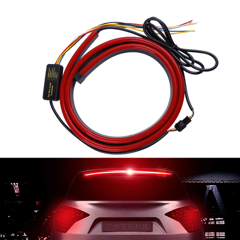103cm 12V luz de freno Flexible rojo coche adicional LED coche tercera luz de freno con conducción señal de giro advertencia detener la lámpara ► Foto 1/1
