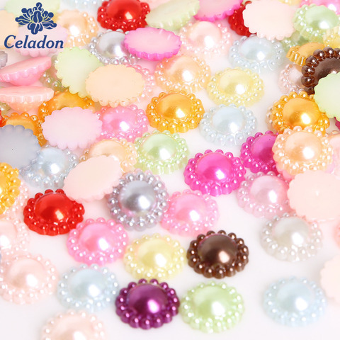 Perlas de imitación multicolor para decoración de álbumes de recortes, 50 unidades por lote, 12mm ► Foto 1/6