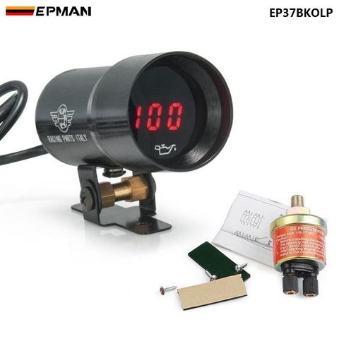 37mm-compacto Micro Digital ahumado lente aceite manómetro negro para Honda Civic EK EM Jdm 99-00 EP37BKOLP ► Foto 1/6