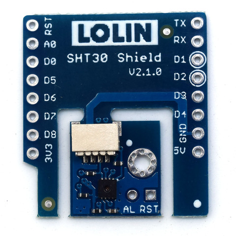 SHT30 escudo V2.1.0 para LOLIN (WEMOS) D1 mini SHT30 I2C digital de temperatura y Módulo sensor de humedad ► Foto 1/5