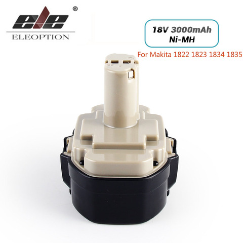 ELEOPTION-recambio para batería de Ni-MH, 18V, 3000mAh, para Makita 1822, 1823, 1834, 1835, 192827-3, 192829-9, 193159-1, 193140-2, 193102-0 ► Foto 1/6