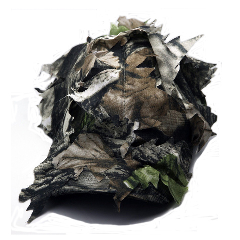 Gorros de caza en 3D, sombrero de camuflaje con hojas de bosque, hoja de árbol, carrete, Inglés ► Foto 1/6
