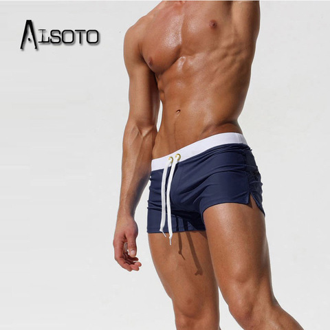 bañador hombre bañador bañadores swimwear men bañador slip hombre Trajes De baño transpirables para hombre trajes De baño Calzoncillos Bóxer natación Sunga trajes De baño mayo Maillot De Bain Beach pantalones cortos ► Foto 1/6