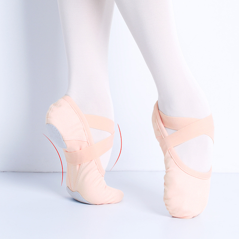 Zapatillas de Ballet de un solo cordón, zapatillas de Ballet de tela elástica, bailarinas para niñas y mujeres ► Foto 1/6