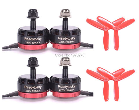 RS2205 2300kv Motor sin escobillas 3-4 s RS 2205 + 5045 de la hélice para 210, 250 FPV Racing Robocat 270 marciano ► Foto 1/6