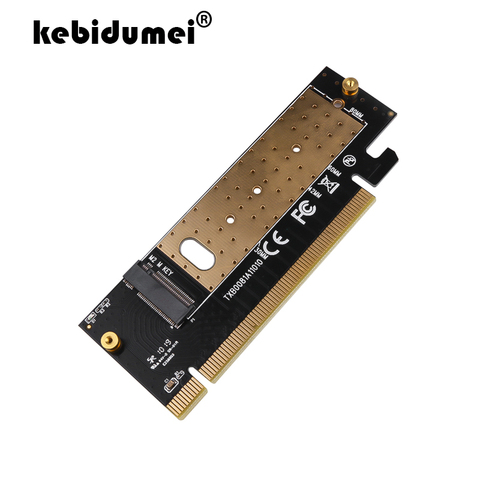 Kebidumei nuevo M.2 NVMe SSD adaptador M2 a PCIE X16 3,0 tarjeta controladora M interfaz de llave compatible con PCI Express 3,0x4 2230-2280 tamaño ► Foto 1/6
