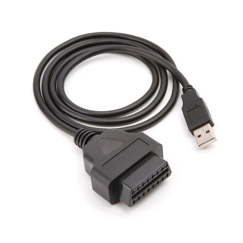 Adaptador de Cable de 16 pines OBD2 a cargador con puerto USB, herramienta de diagnóstico, accesorios para coche, 1 Uds., nuevo ► Foto 1/6