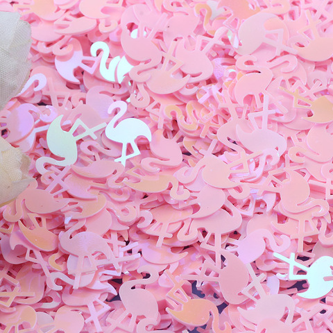 10g forma de flamenco purpurina lentejuelas para artesanías DIY lentejuelas para coser arte en uñas manicura lentejuelas boda Navidad decoración confeti ► Foto 1/6