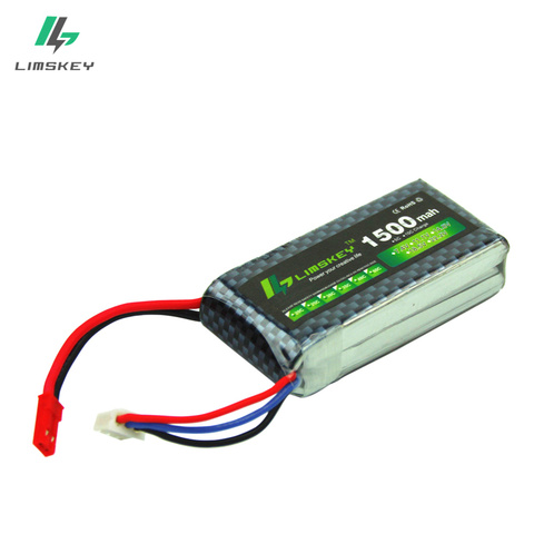 7,4 V 1500mAh 30C Lipo batería conector JST para helicóptero de piezas de motor 2s Lthium de la batería de 7,4 v 1500mah aviones de la batería ► Foto 1/1