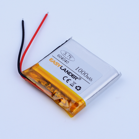 Batería recargable de polímero de litio Li-ion 604040 3,7 V 1000mAh para xiaomi Bluetooth speaker 2 MP4 MP5 GPS PSP phone 064040 ► Foto 1/3
