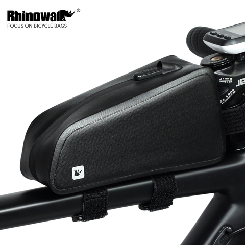 Rhinowalk MTB bicicleta marco frontal bolsas impermeable ciclismo bolsa de tubo de gran capacidad carretera bicicleta Pannier teléfono caso RK18330 ► Foto 1/6