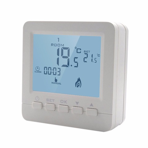 Controlador de temperatura de calefacción para caldera de Gas, termostato programable montado en la pared ► Foto 1/6