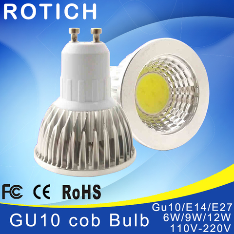 Bombillas Led regulables, luz superbrillante GU 10, blanco cálido, 85-265V, 5W, 7W, 10W, GU10, lámpara LED COB ► Foto 1/5