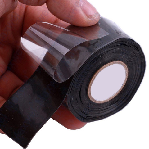 Cinta aislante de silicona impermeable eficaz, cinta de reparación, cinta de sellado de alambre de rescate ► Foto 1/6