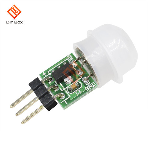 Mini Módulo de interruptor de Sensor de movimiento PIR, 5V CC, 12V, infrarrojo IR, Sensor de inducción humana, controlador para luz LED AM312 ► Foto 1/6