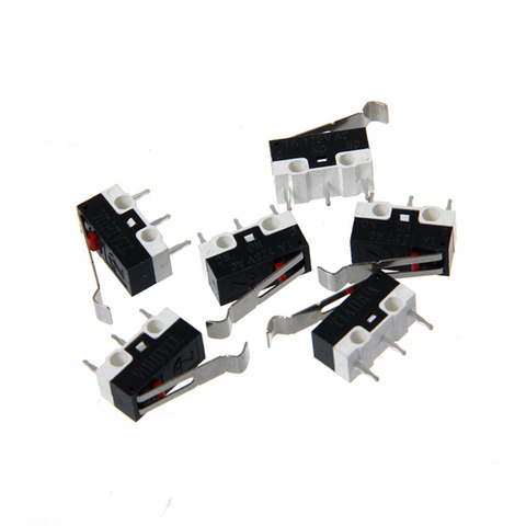 3D impresora accesorios 10 unids/lote 1A/125VAC Endstop tipo recto Micro interruptor de límite Makerbot MK7/MK8 ► Foto 1/3